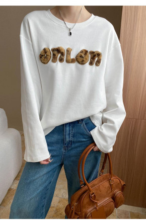 Fluff Font Crewneck Tee