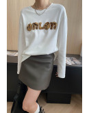Fluff Font Crewneck Tee