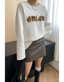 Fluff Font Crewneck Tee