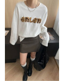 Fluff Font Crewneck Tee