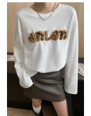 Fluff Font Crewneck Tee