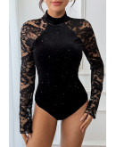 Midnight Muse Black Lace Bodysuit