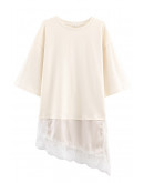 Lisa Lace Layered Cream Top