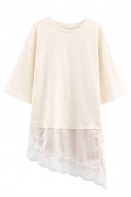 Lisa Lace Layered Cream Top