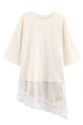 Lisa Lace Layered Cream Top