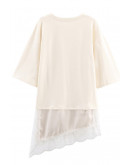 Lisa Lace Layered Cream Top
