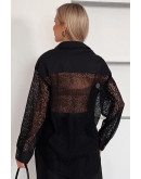 Black Lace Statement Shirt