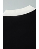 Claire Contrast Collar Knit Top  