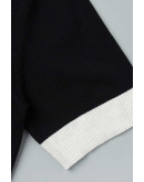 Claire Contrast Collar Knit Top  