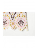 Harriet Mosaic Button Top