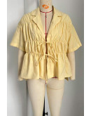 Carla Tie Front Top in Yellow
