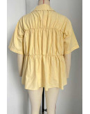 Carla Tie Front Top in Yellow