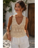 Emmie Floral Crochet Top