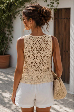 Emmie Floral Crochet Top