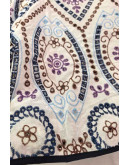 Calista Embroidered Tie Front Blouse