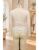 Anabel Lace Ruched Top