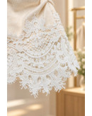 Anabel Lace Ruched Top