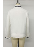 Jessie Lace Trim Bow Sweater
