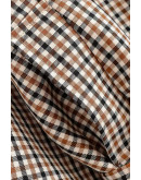Nora Belted Check Trench Jacket