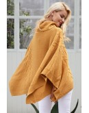 Lauren Knit Poncho in Camel