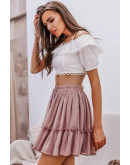Cadi Elastic Waist Flowy Skirt