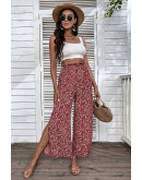 Boho Blossom Side Slits Pants