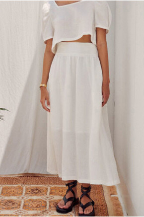 Pure Bliss Linen Maxi Skirt