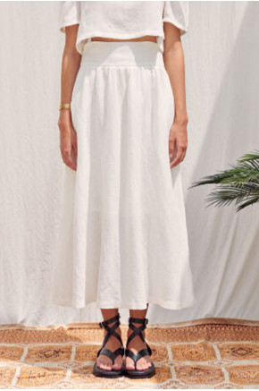 Pure Bliss Linen Maxi Skirt