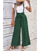 Manon Green Suspender Pants