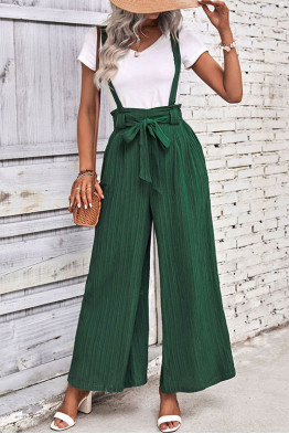 Manon Green Suspender Pants