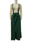 Manon Green Suspender Pants