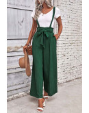 Manon Green Suspender Pants