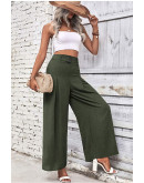 Lightweight Wide Leg Pants in Green