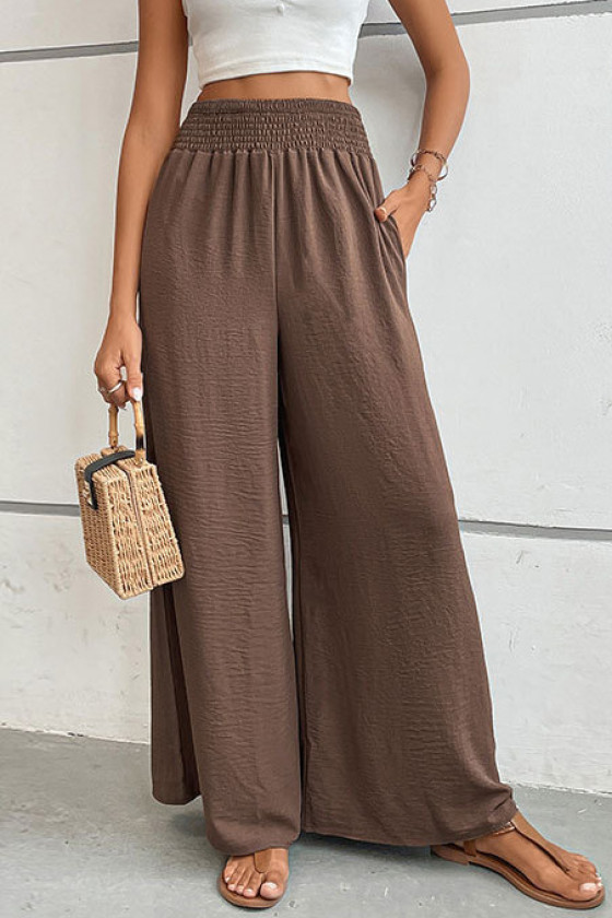 Maya Casual Flow Pants in Khaki