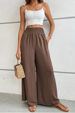 Maya Casual Flow Pants in Khaki