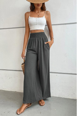 Maya Casual Flow Pants in Grey