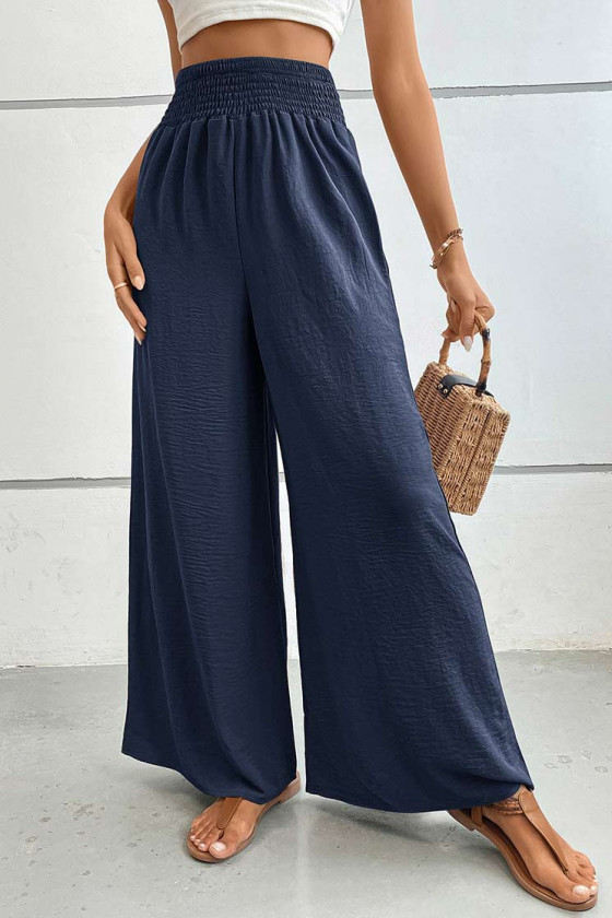 Maya Casual Flow Pants in Blue