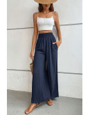 Maya Casual Flow Pants in Blue