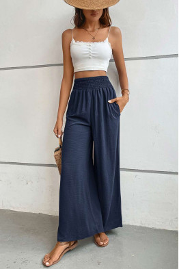 Maya Casual Flow Pants in Blue