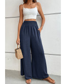 Maya Casual Flow Pants in Blue