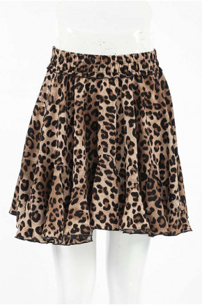 Whirl Skater Skirt in Brown