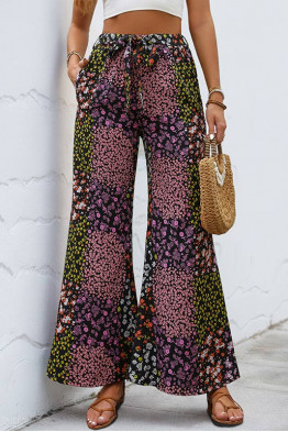 Gia Floral Wide-Leg Pants