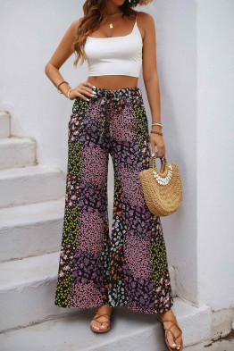 Gia Floral Wide-Leg Pants