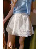 Ebbe White Ruffle Skirt