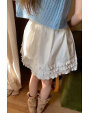 Ebbe White Ruffle Skirt