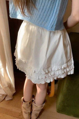 Ebbe White Ruffle Skirt