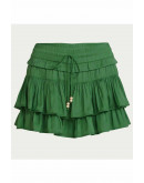 Noa Tiered Ruffle Green Skirt