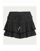 Noa Tiered Ruffle Black Skirt