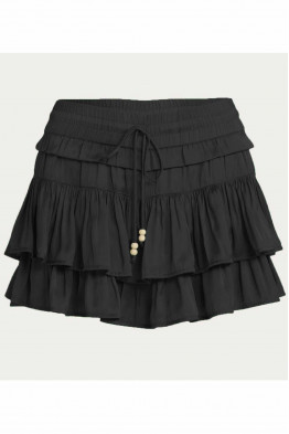 Noa Tiered Ruffle Black Skirt