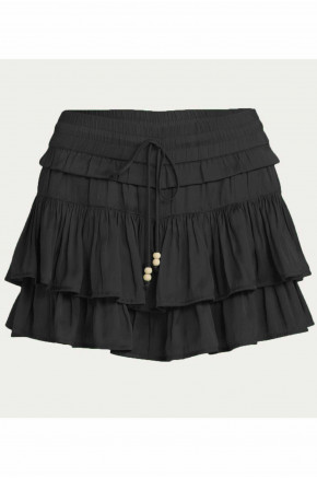 Noa Tiered Ruffle Black Skirt